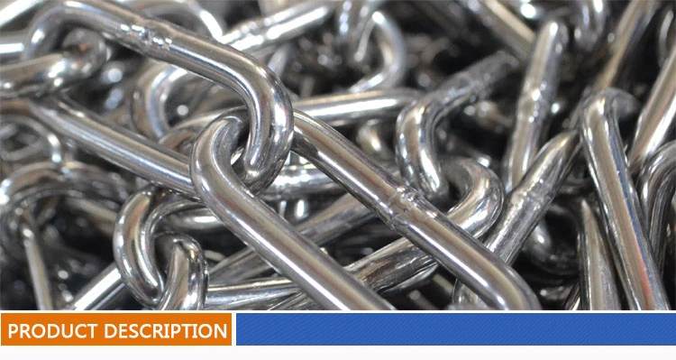 Galvanized Welded Carbon Steel Long Link Chain for Riverside