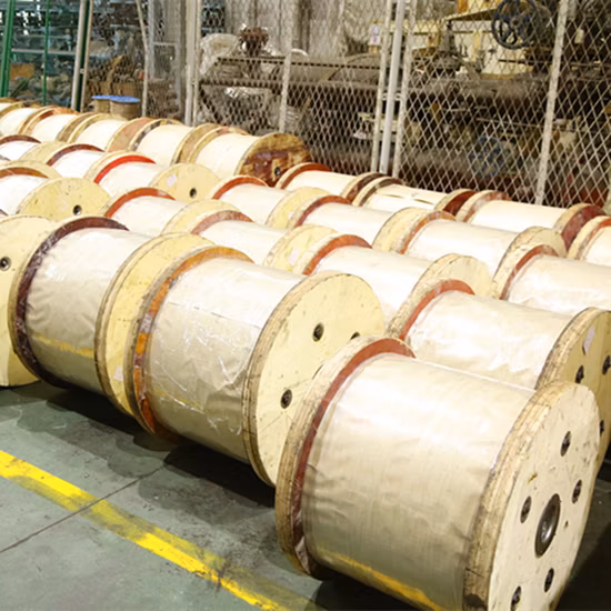 Cuerda de alambre de acero recubierta de zinc de alta resistencia a la tracción 6*19s+FC 12 mm 21 mm 23 mm para perforación de pozos